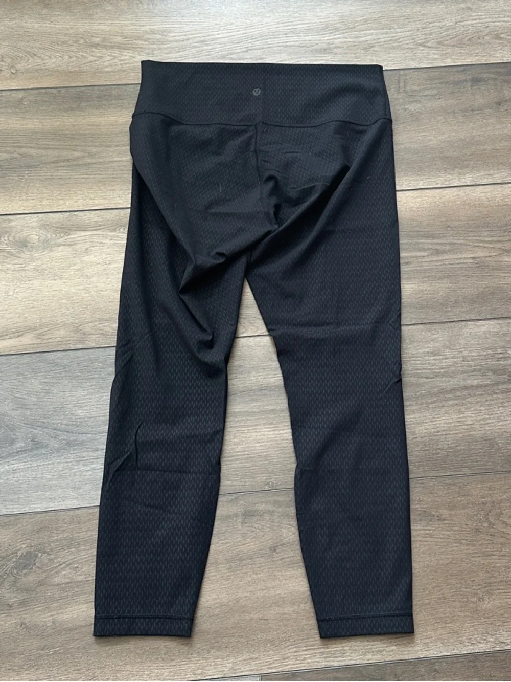 lululemon athletica Black Textured High-Waist Leggings
